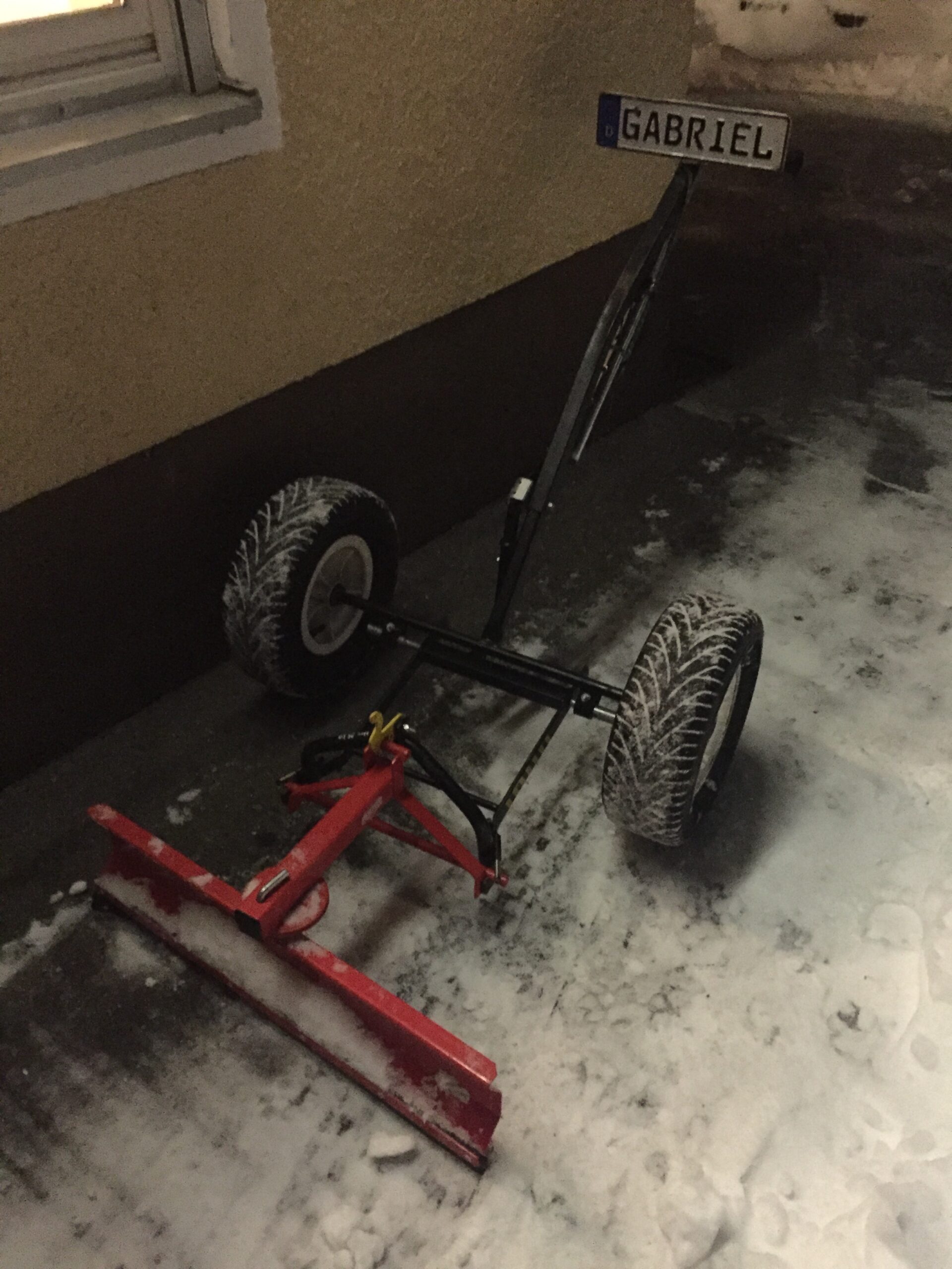 Neuer Schneeschieber